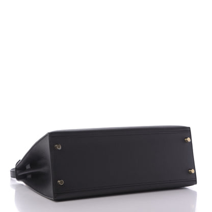 Hermes Epsom Kelly Sellier 32 Black 4 of 10