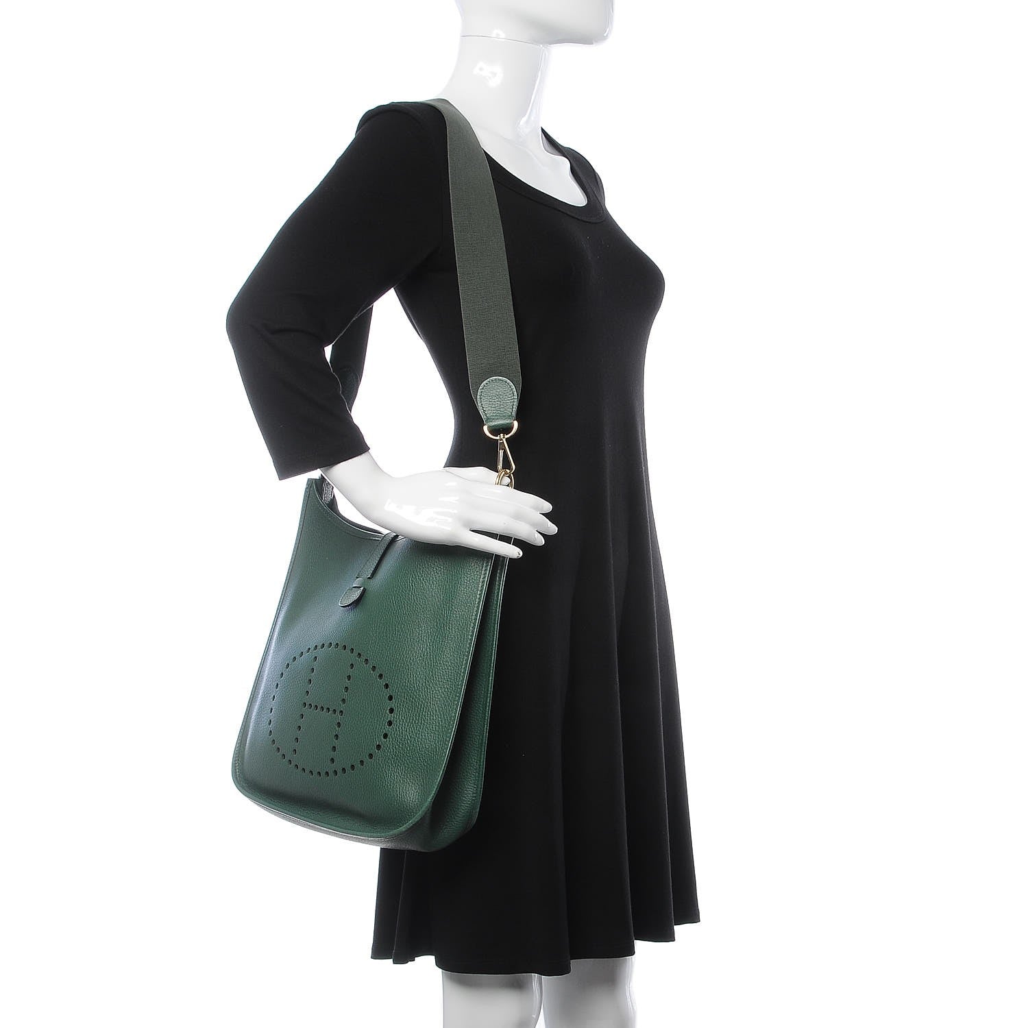 Hermes Courchevel Evelyne GM Vert Clair 2 of 18