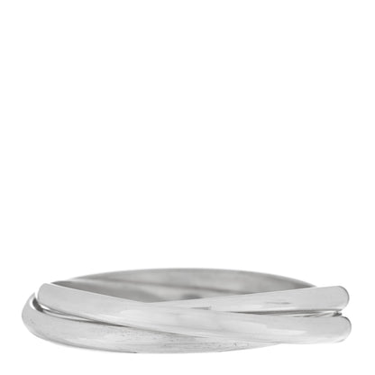 Tiffany Sterling Silver Triple Interlocking Bangle Bracelet 1 of 3