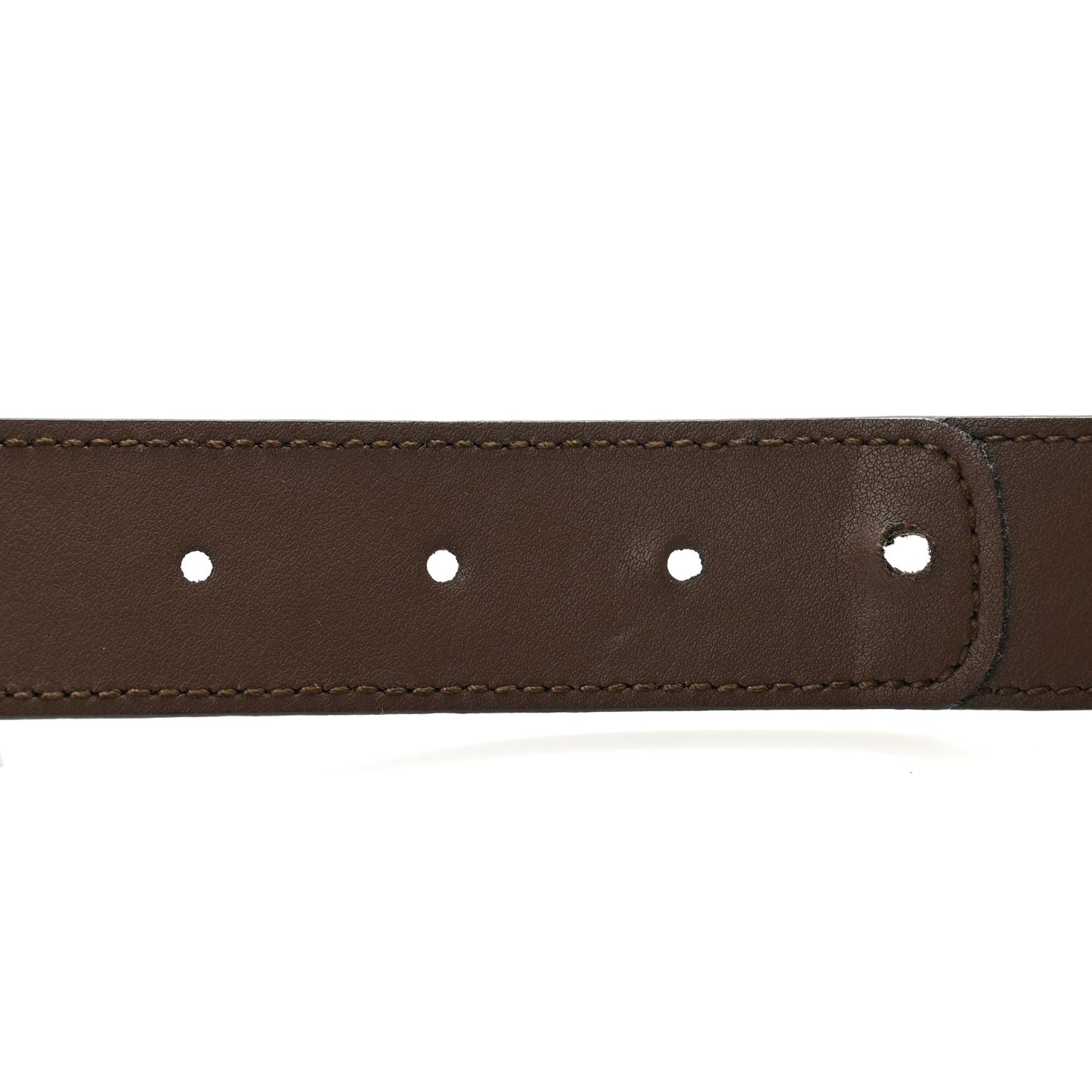 GG Supreme Monogram Matte Plutone Calfskin Double G 30mm Belt 80 32 Beige Ebony New Acero