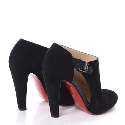 Christian Louboutin Suede Seferme 100 Ankle Boots 36 Black 4 of 7