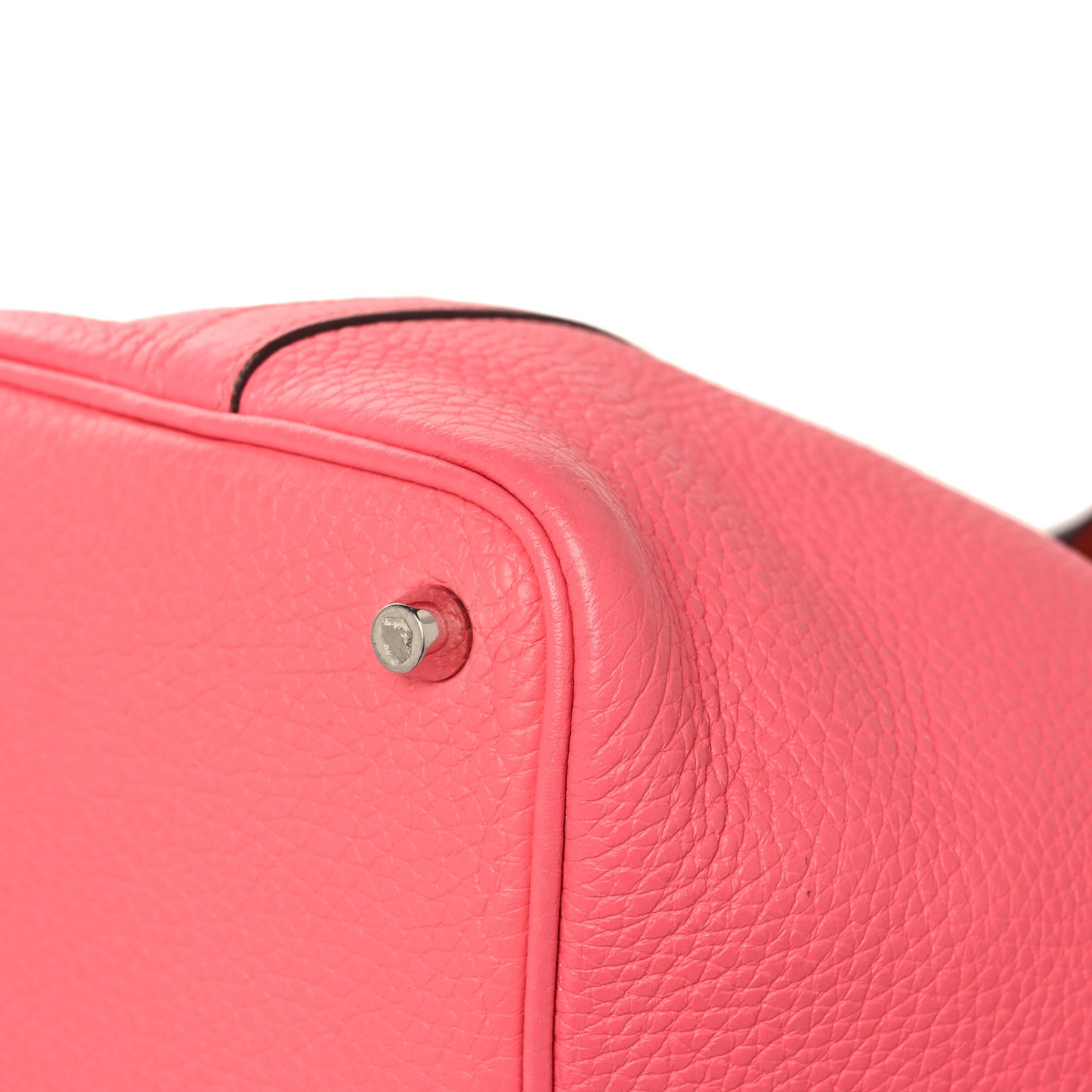 Taurillon Clemence Swift  Eclat Picotin Lock 18 PM  Rose Azalee Terre Battue