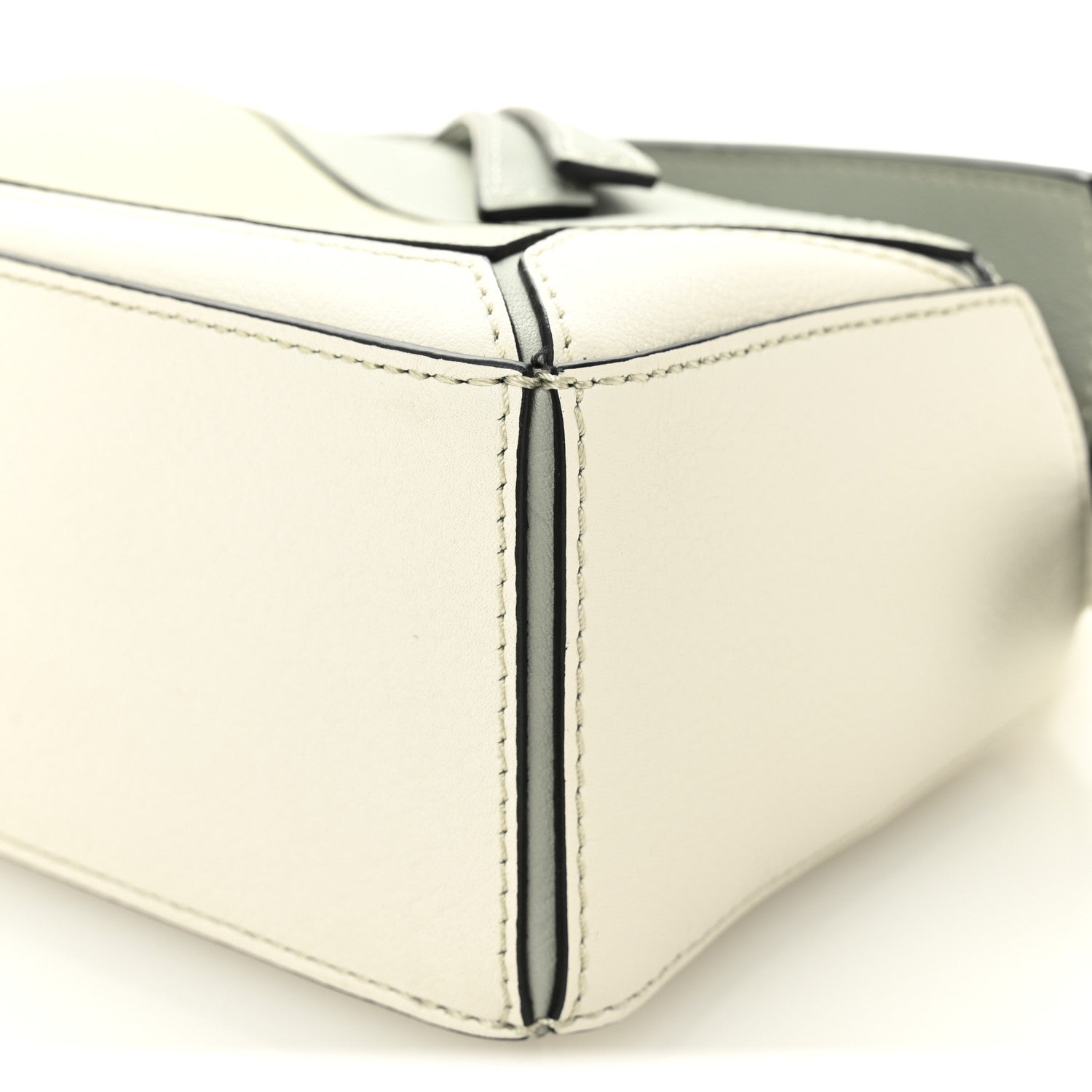 Loewe Calfskin Mini Puzzle Bag Ash Grey Marble Green 10 of 10
