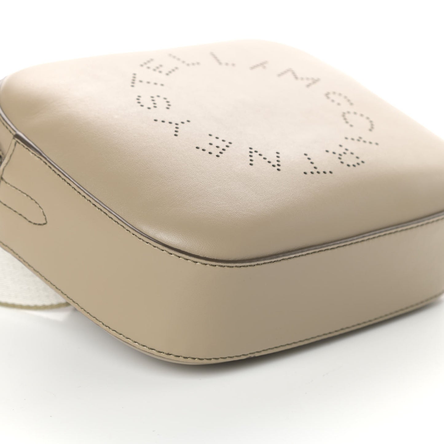 Eco Alter Nappa Perforated Logo Mini Bag Taupe