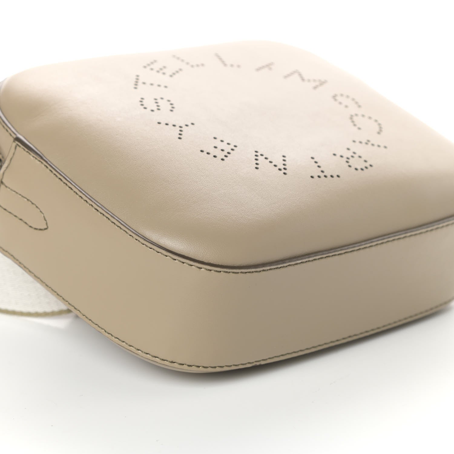 Stella McCartney Eco Alter Nappa Perforated Logo Mini Bag Taupe 8 of 9