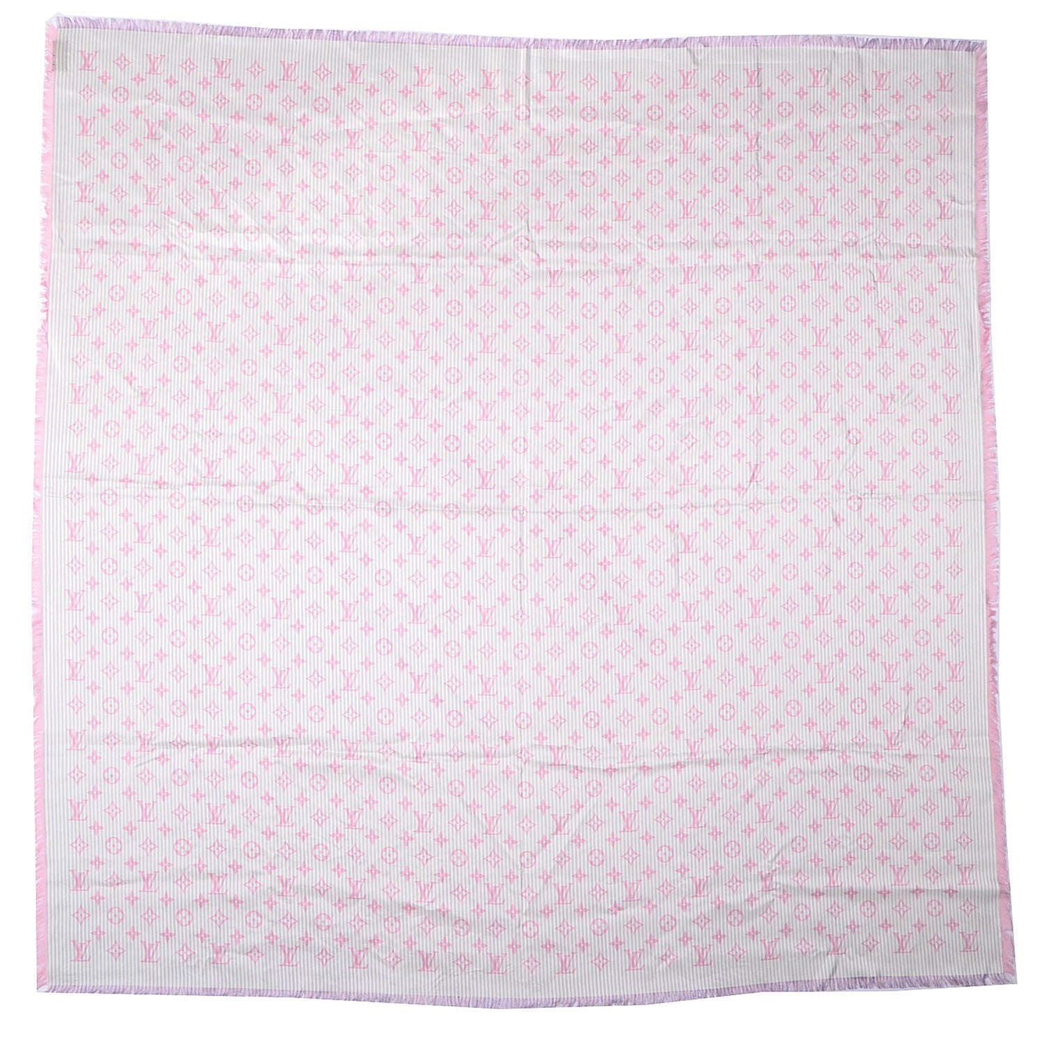 Louis Vuitton Silk Sur Mesure Square Scarf Pink 3 of 5