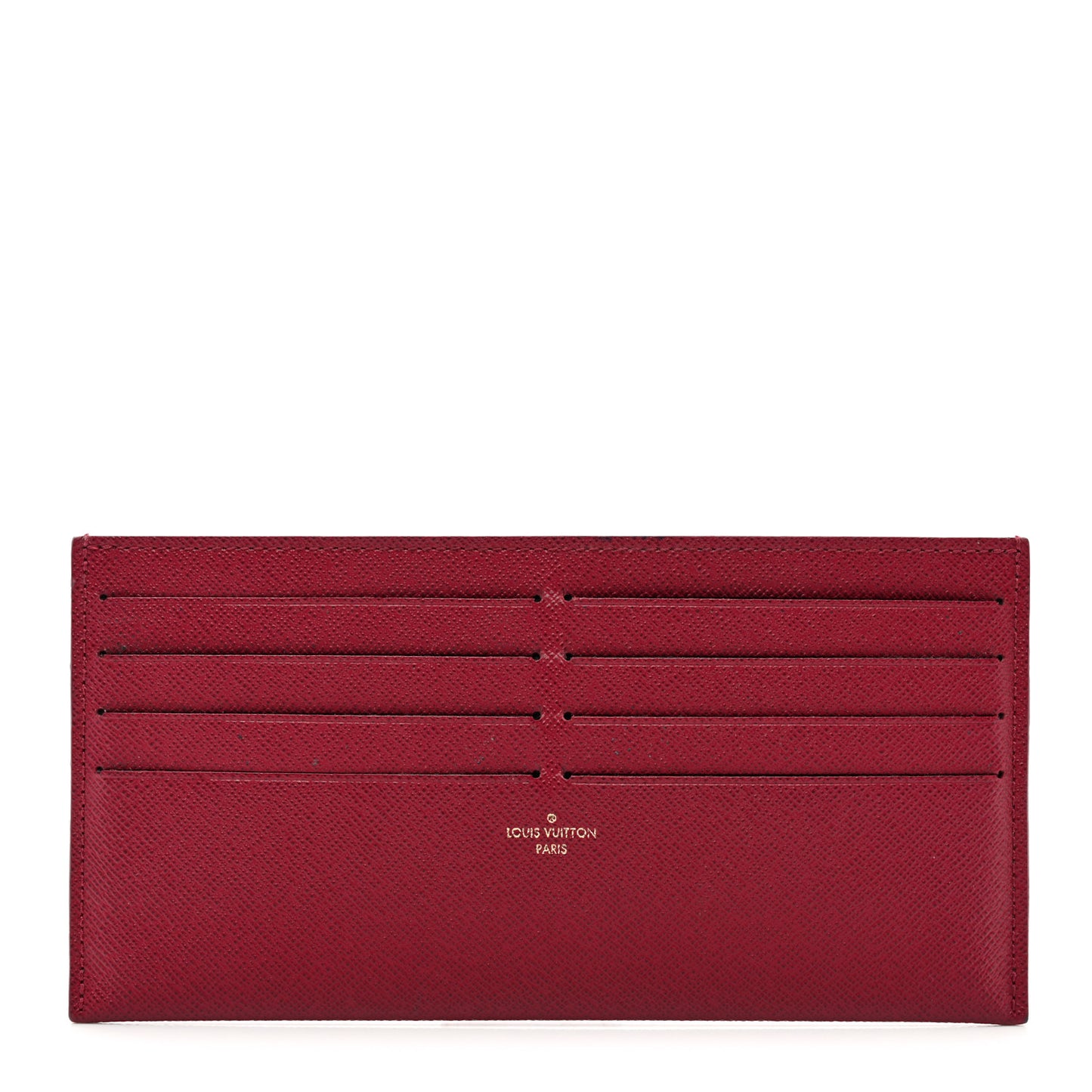 Calfskin Felicie Card Holder Insert Fuchsia