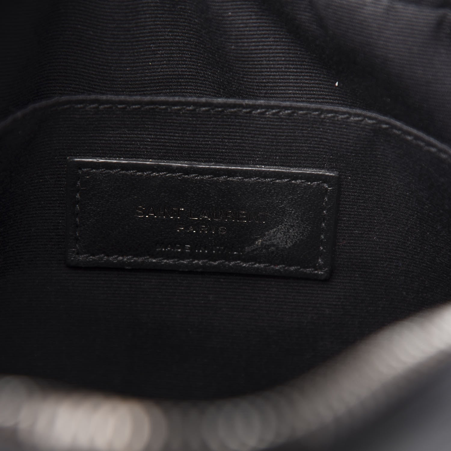 Saint Laurent Calfskin Matelasse Monogram Lou Camera Bag Black 6 of 10