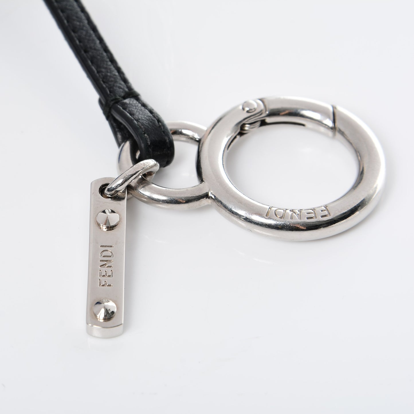 Mink Fox Goat Fur Mini Karlito Bag Charm Blue