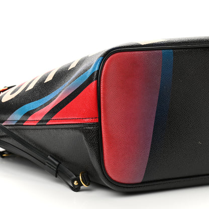 Louis Vuitton Damier Race Neverfull MM Noir Rouge 11 of 18