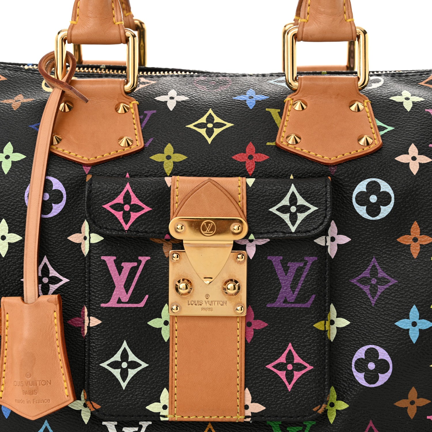 Louis Vuitton Monogram Multicolor Speedy 30 Black 7 of 13