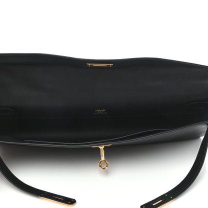 Hermes Swift Kelly Cut Clutch Pochette Black 5 of 7