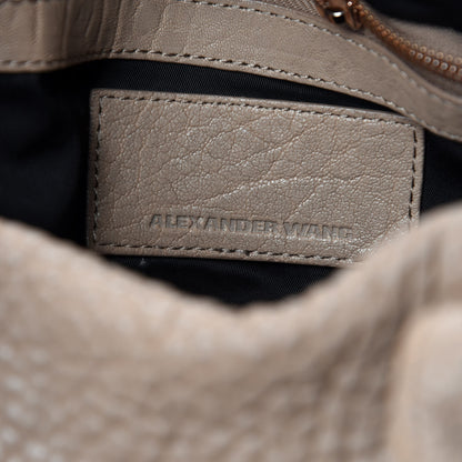 Alexander Wang Pebbled Lambskin Rocco Latte Rose Gold Hardware 9 of 10