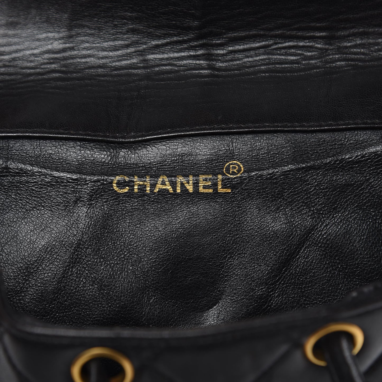 Lambskin Quilted CC Chain Backpack Black