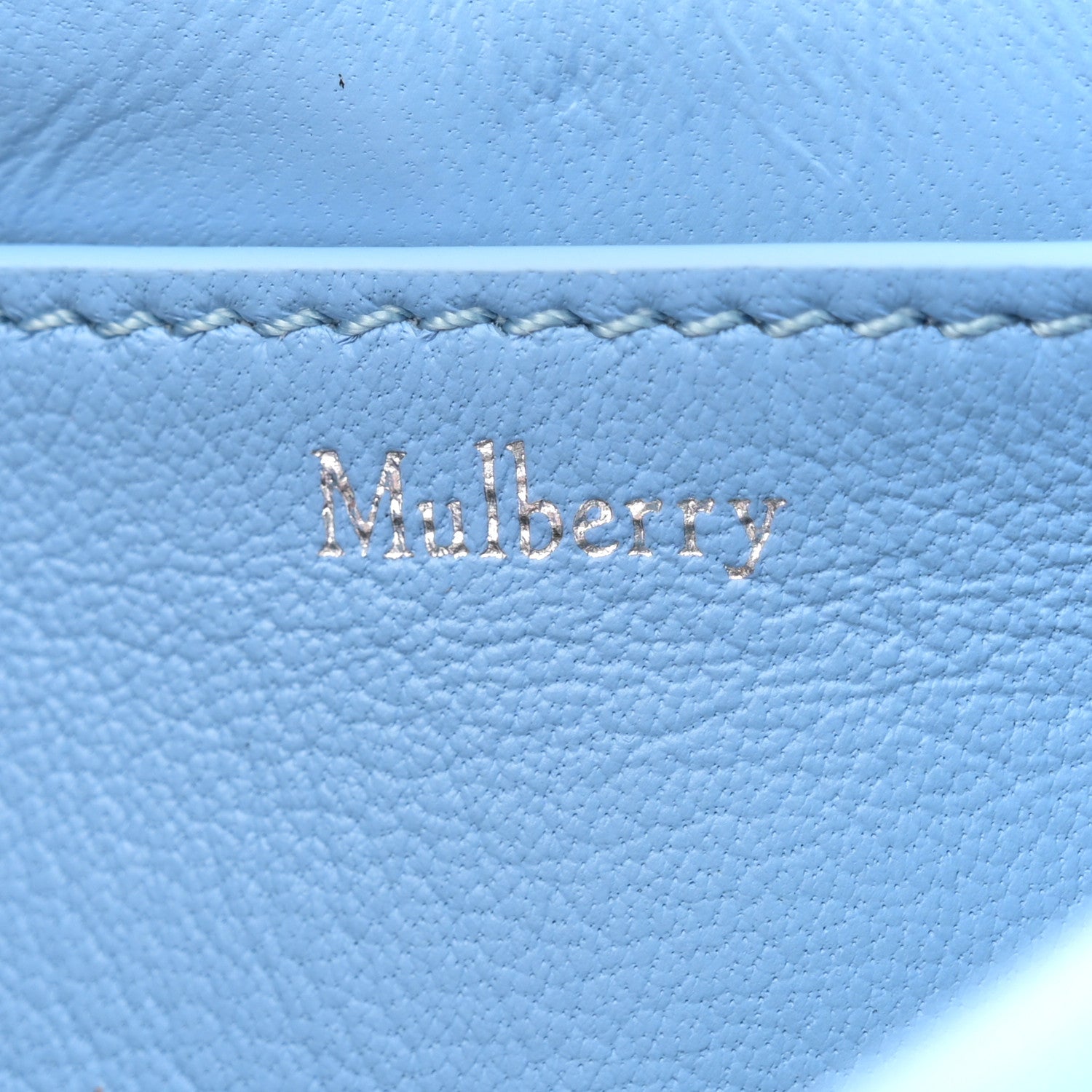 Mulberry Nappa Pillow Quilted Little Softie Bag Cornflower Blue 6 of 9