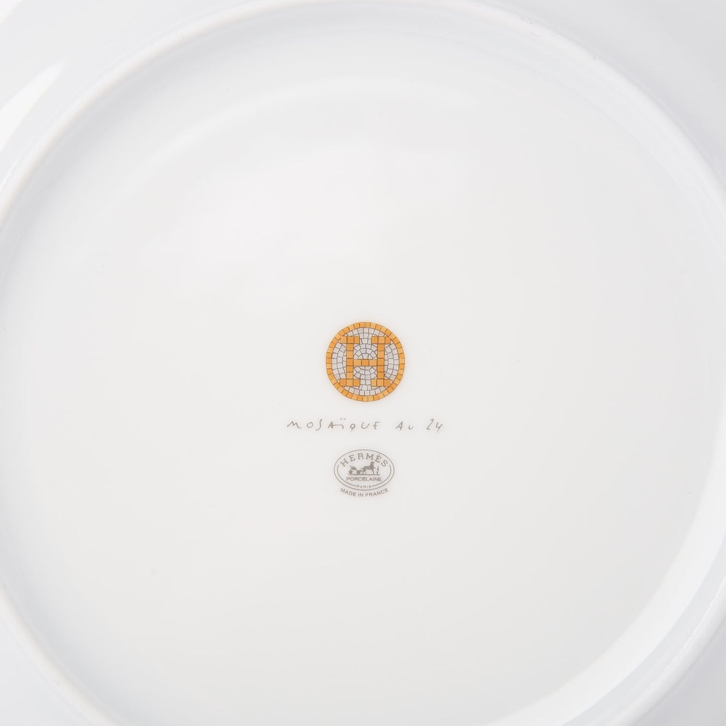 Porcelain Mosaique Au 24 Gold Dinner Plate Set of 2