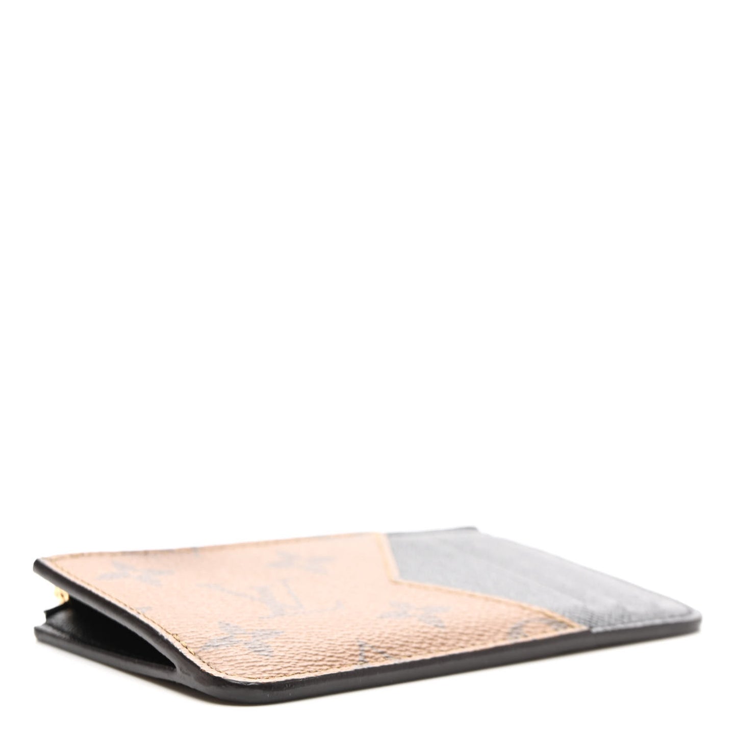 Reverse Monogram Zipped Romy Card Holder