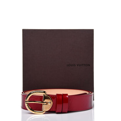 Louis Vuitton Vernis Ceinture 30mm Belt 90 36 Rouge 9 of 9