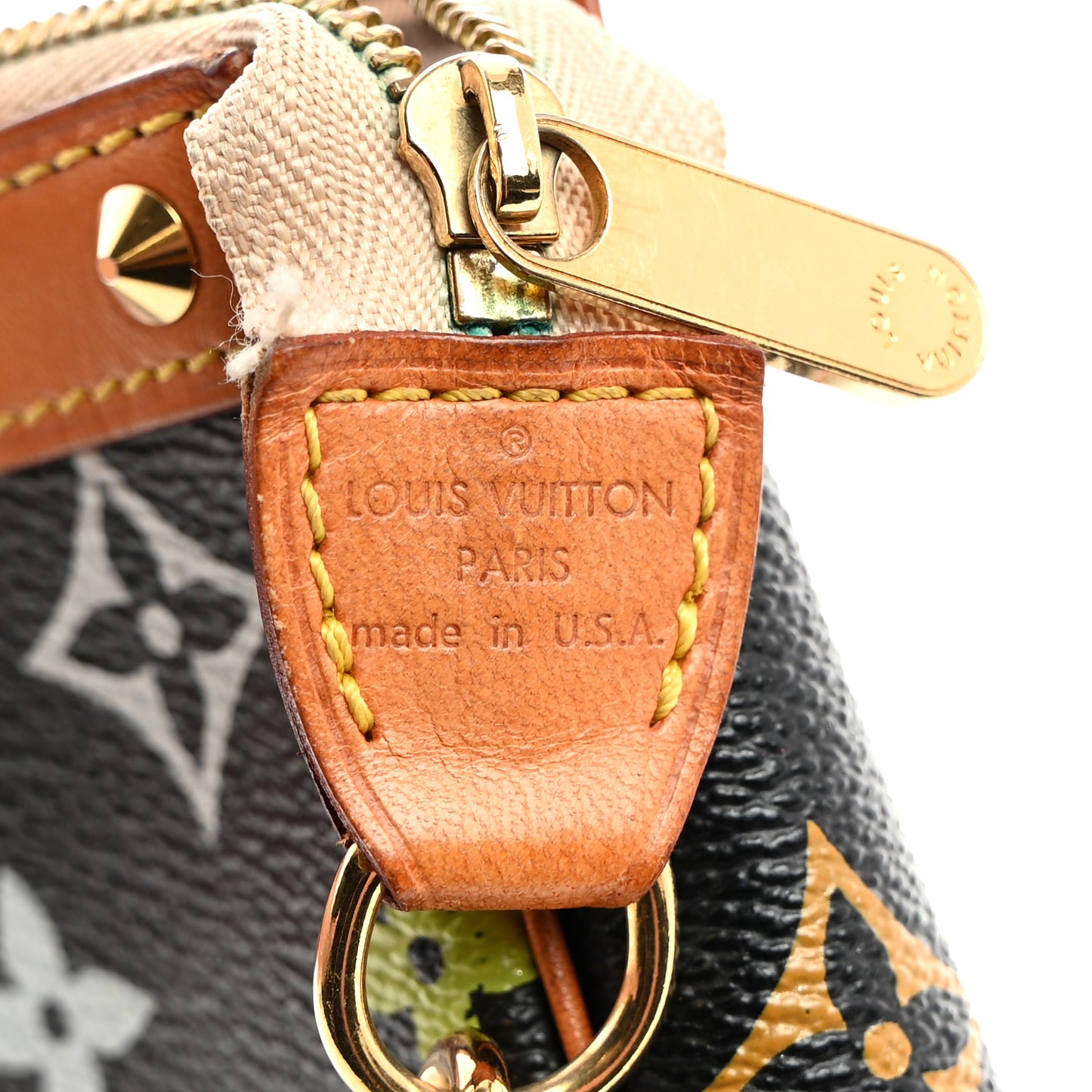 Monogram Multicolor Pochette Accessories Black