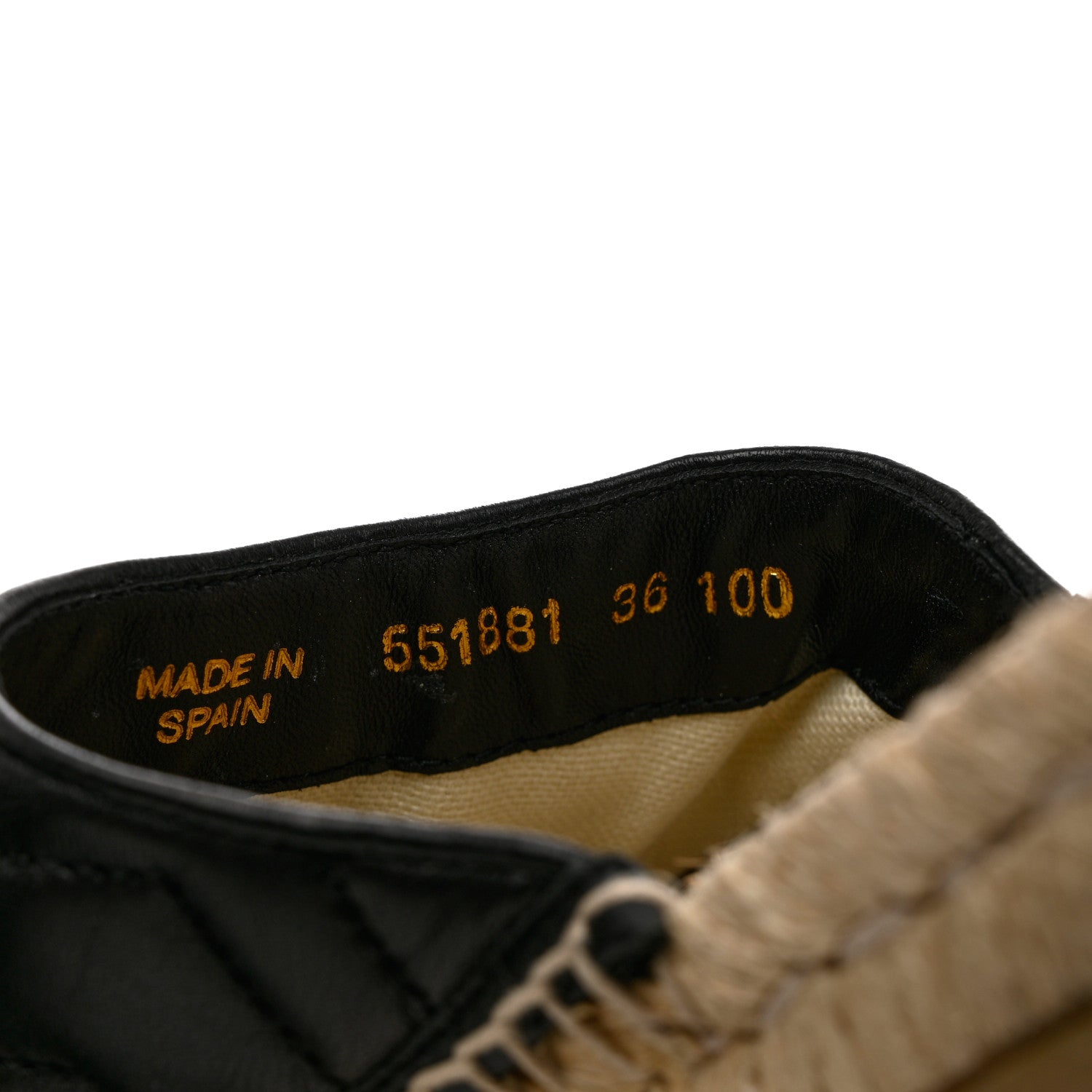 Gucci Nappa Matelasse GG Marmont Espadrille Slippers 36 Black 6 of 11