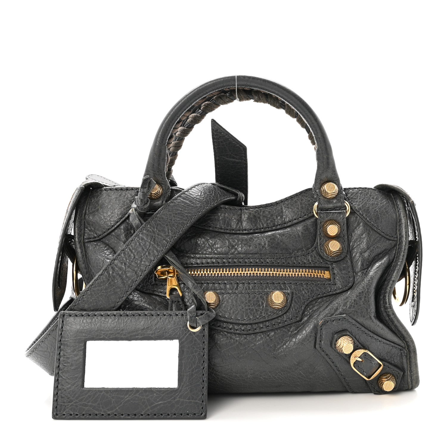 Balenciaga Agneau Giant 12 Gold Hardware Mini City Gris Tarmac 1 of 10