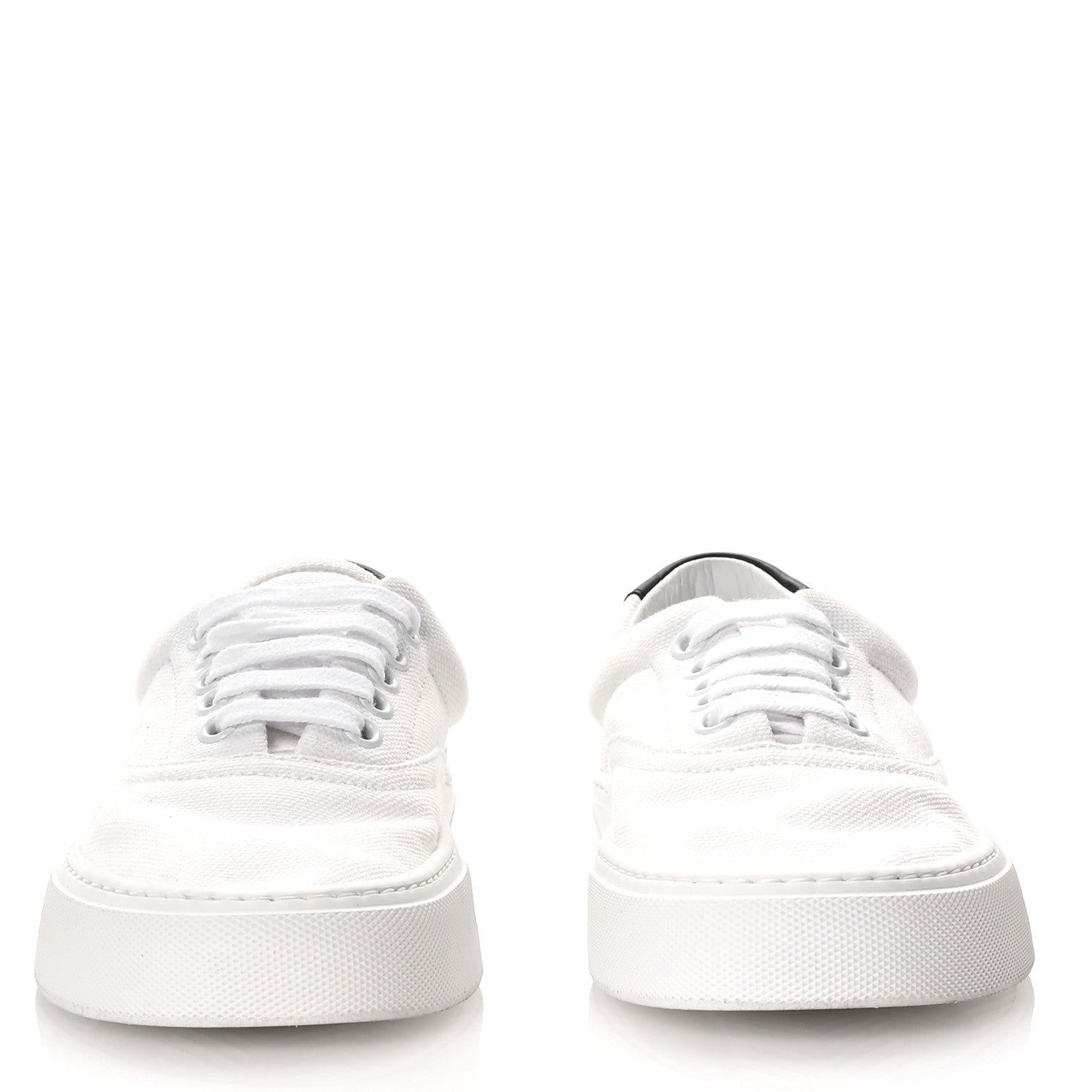 Saint Laurent Canvas Venice Sneakers 36.5 White 3 of 8