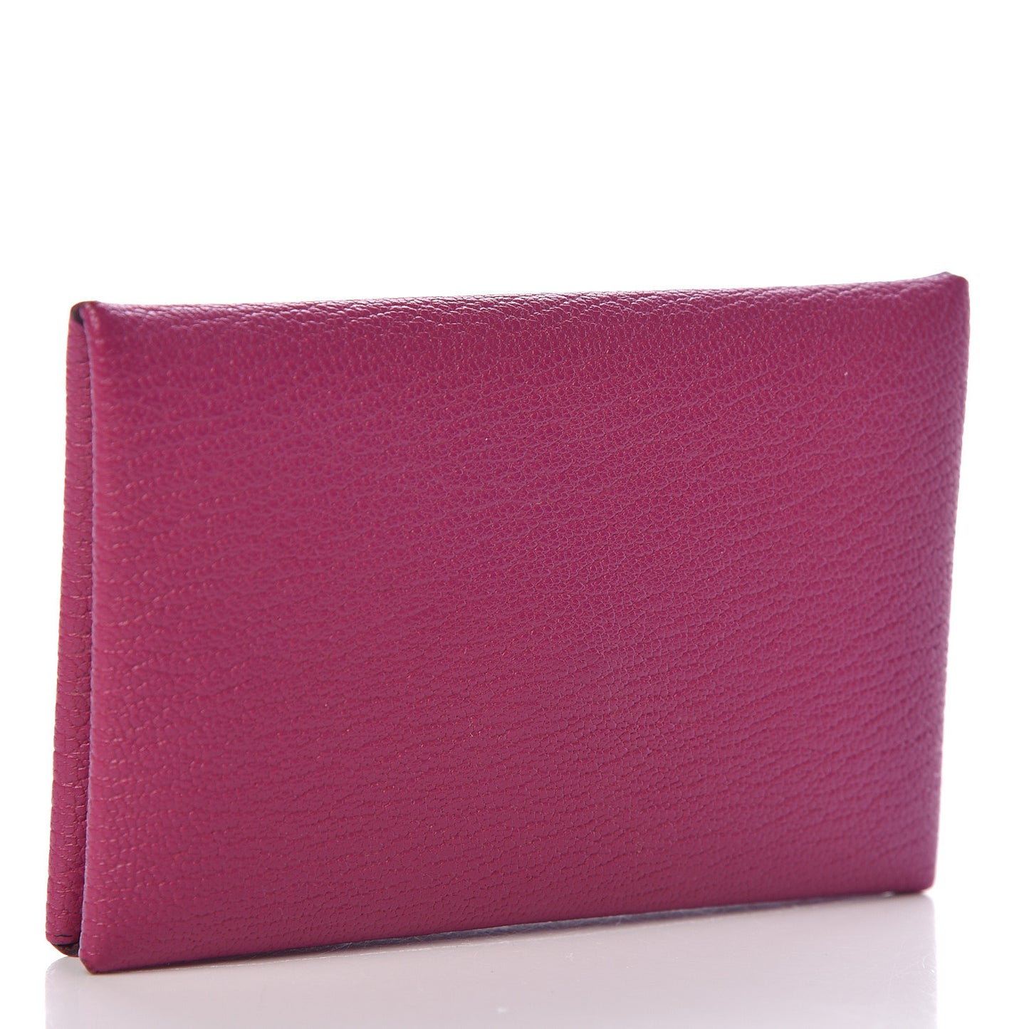 Chevre Mysore Calvi Card Case Rose Pourpre