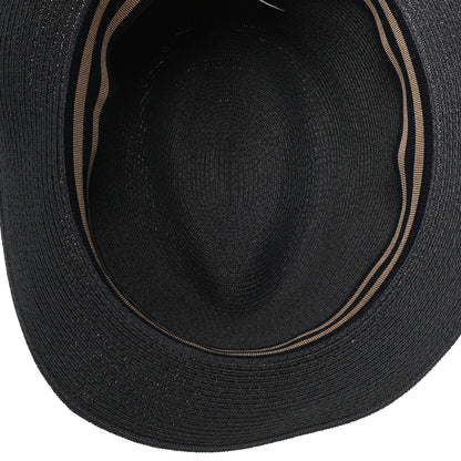 Hermes Straw Grosgrain Hat 60 4 of 5