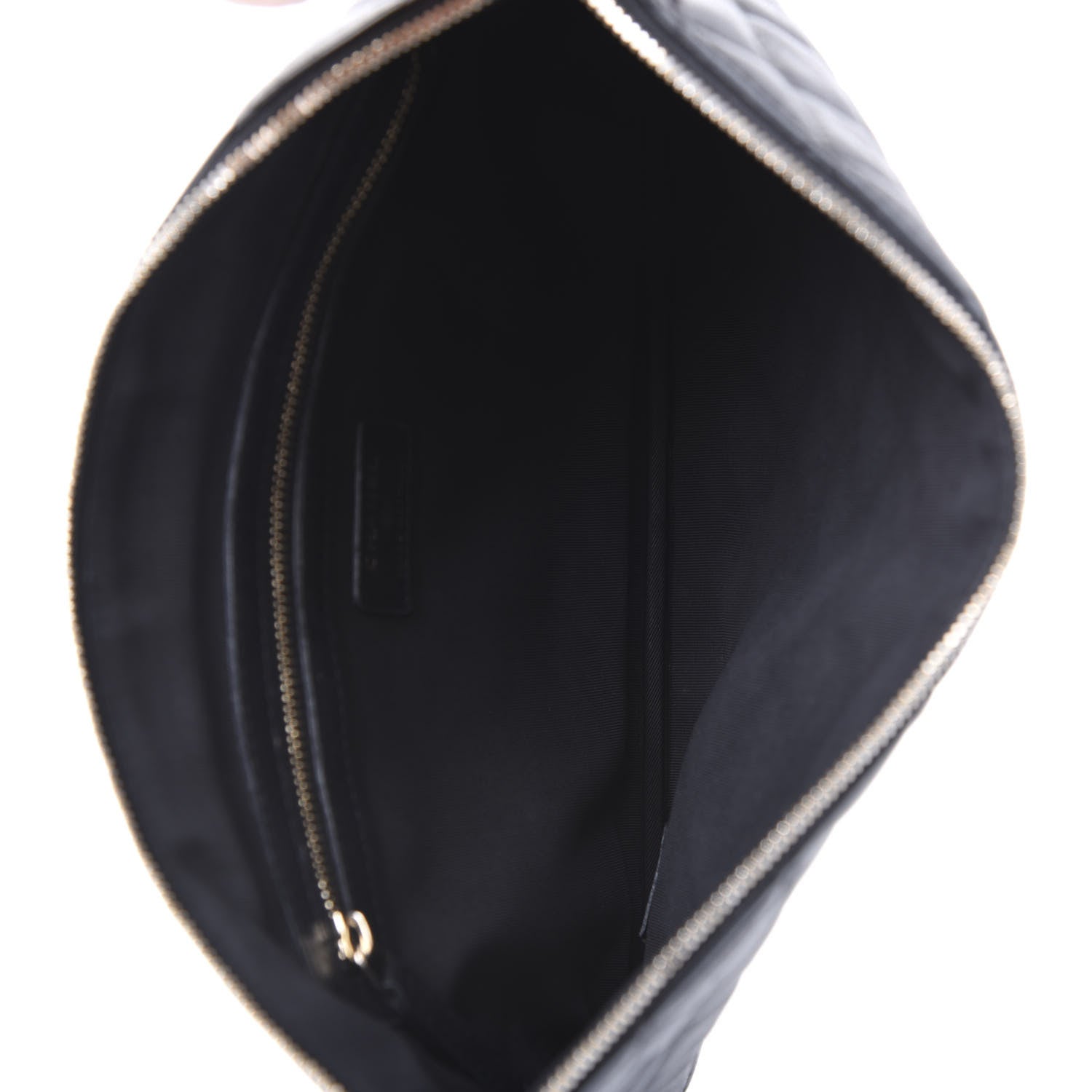 Chanel Lambskin Quilted Medium Cosmetic Case Black 4 of 9