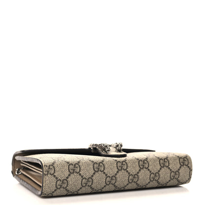 Gucci GG Supreme Monogram Mini Dionysus Chain Wallet Beige Taupe 4 of 12