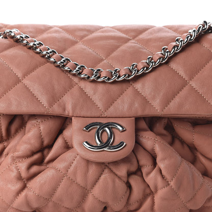 Chanel Washed Lambskin Quilted Medium Chain Around Flap Pink 11 of 11