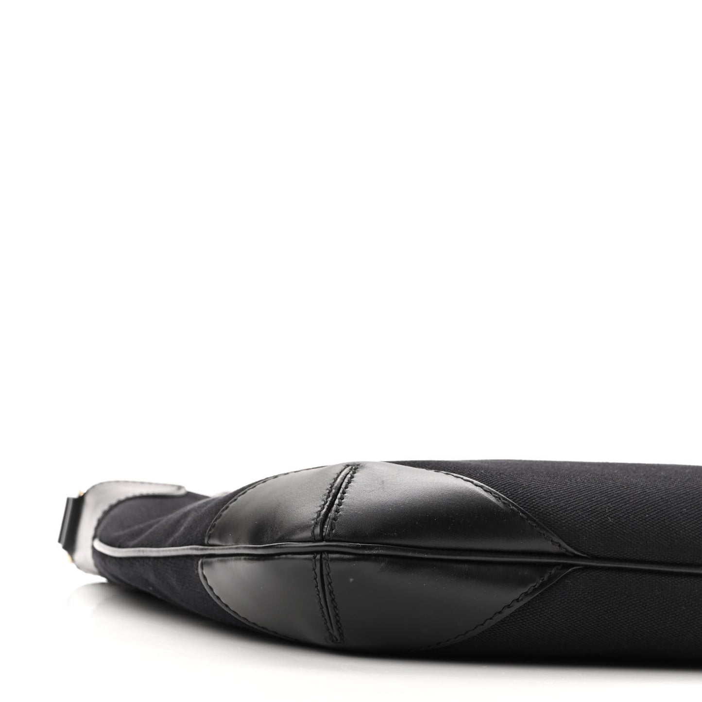 Canvas Signature Hobo Shoulder Bag Black