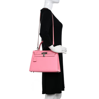 Hermes Epsom Kelly Sellier 28 Rose Confetti 2 of 11