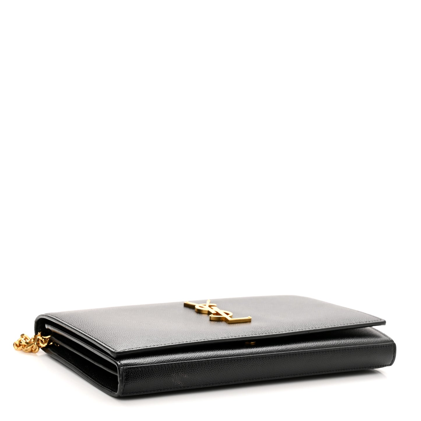 Grain De Poudre Monogram Chain Wallet Black