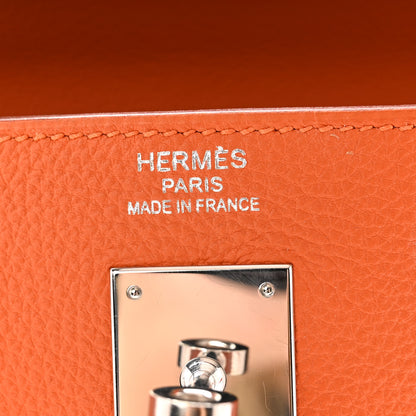 Hermes Togo Kelly Retourne 35 Orange 6 of 13