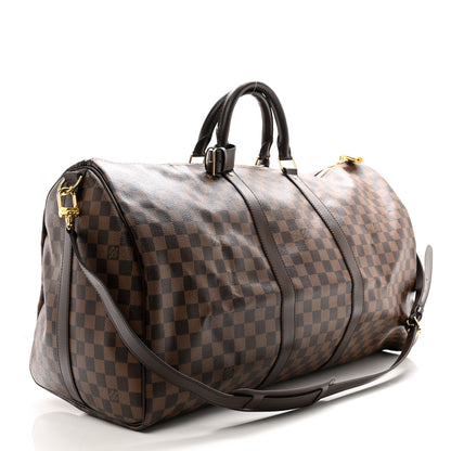 Louis Vuitton Damier Ebene Keepall Bandouliere 55 2 of 10