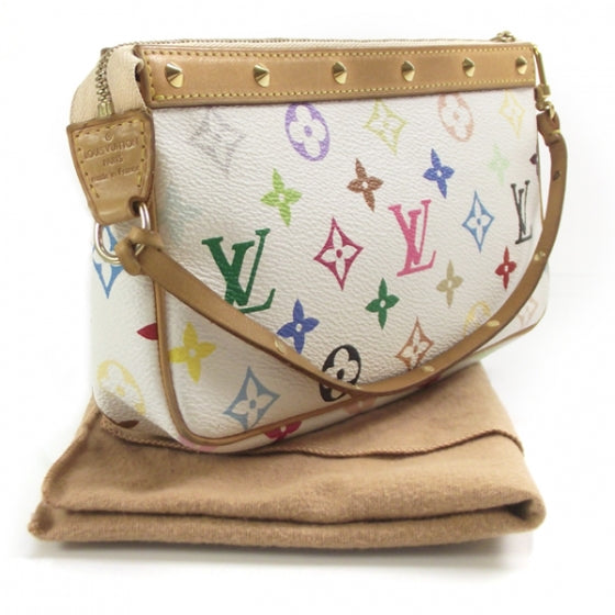 Louis Vuitton Monogram Multicolor Pochette Accessories White 3 of 9