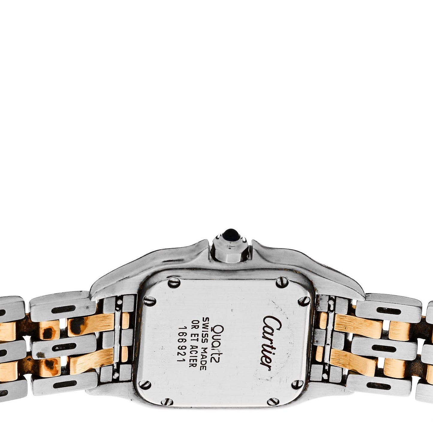 Stainless Steel 18K Yellow Gold 22mm Panthere Quartz Watch