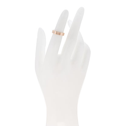 Cartier 18K Pink Gold Diamond 4mm C De Cartier Wedding Band Ring 46 3.75 2 of 5