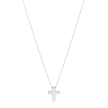 Tiffany Platinum Diamond Etoile Cross Pendant Necklace 1 of 6