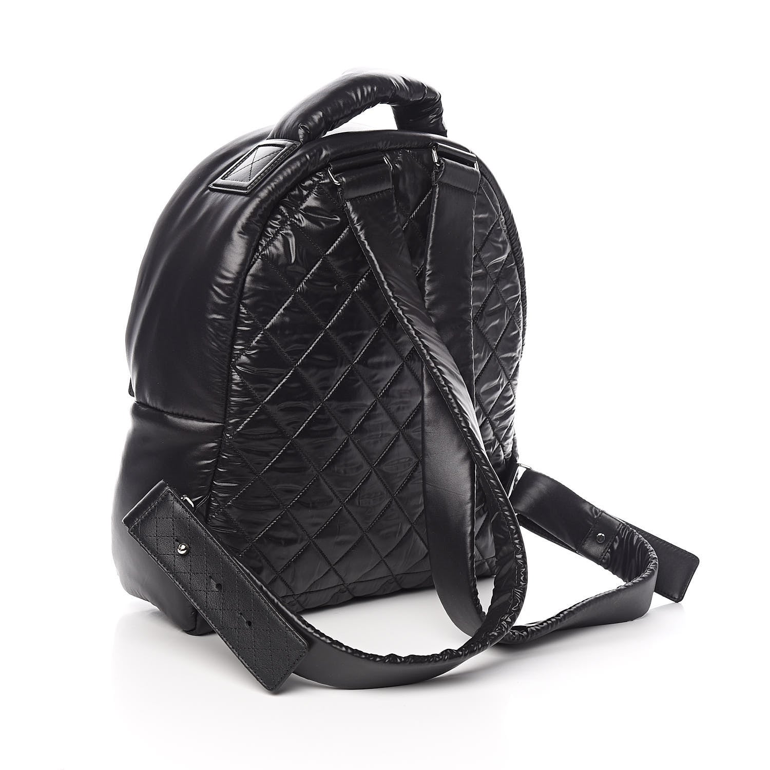 Chanel Nylon Quilted Coco Cocoon Backpack Black 3 of 10