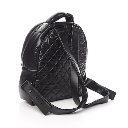Chanel Nylon Quilted Coco Cocoon Backpack Black 3 of 10