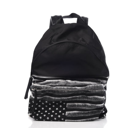 Givenchy Nylon Calfskin Flag Print Backpack Black 1 of 6