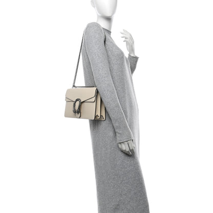 Gucci Textured Calfskin Crystal Small Dionysus Shoulder Bag Mystic White 2 of 10