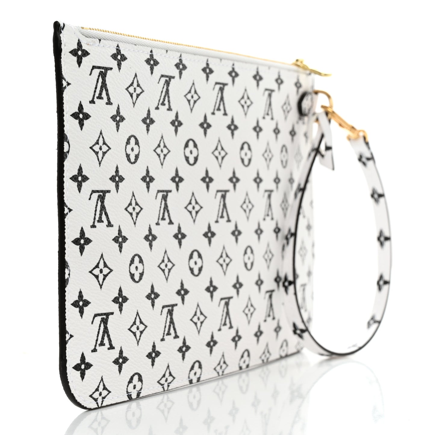Monogram Giant Neverfull MM GM Pochette White