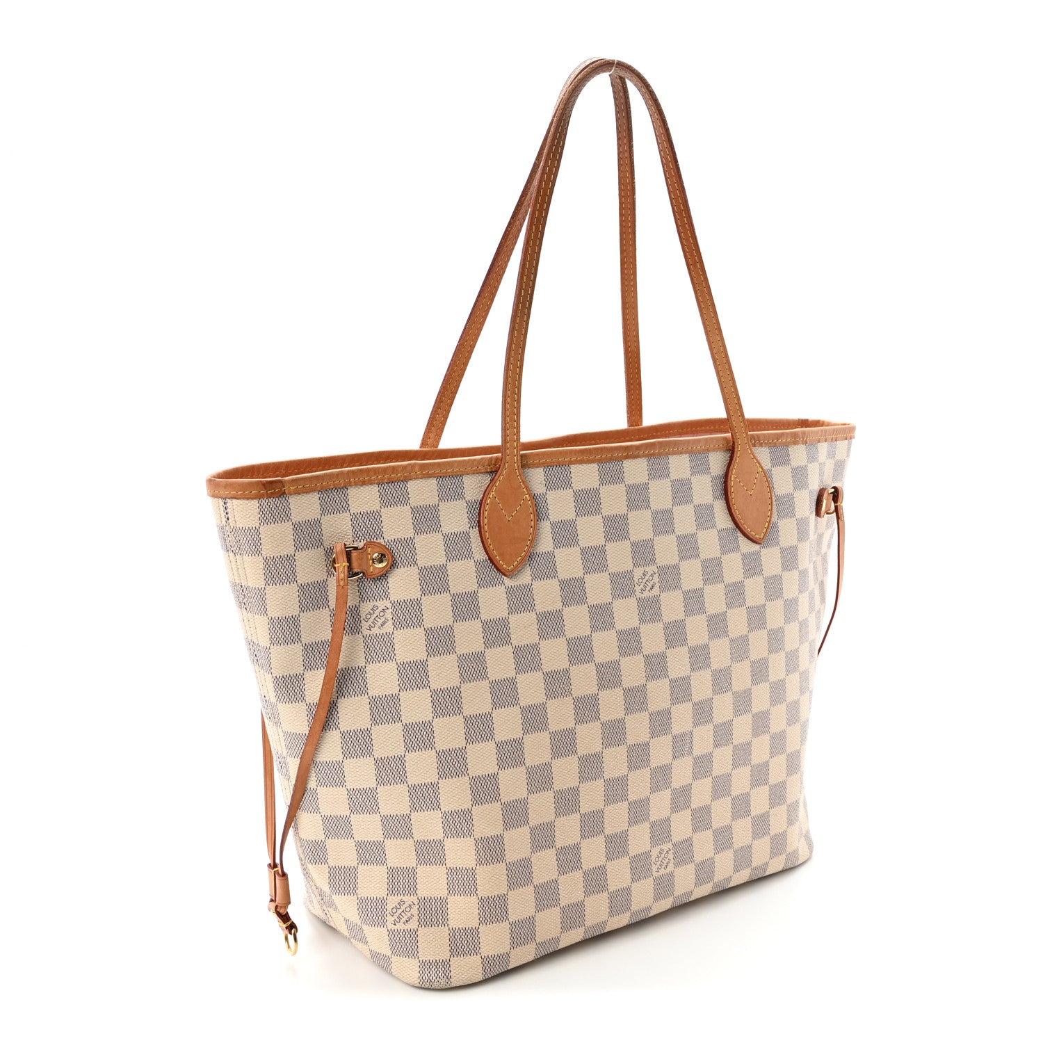 Louis Vuitton Damier Azur Neo Neverfull MM Rose Ballerine 3 of 10