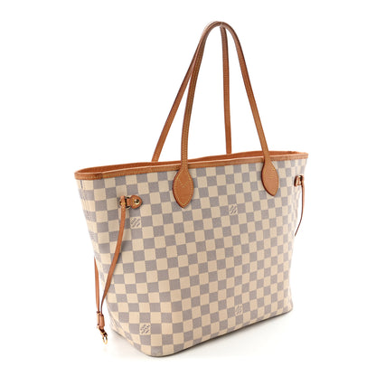 Louis Vuitton Damier Azur Neo Neverfull MM Rose Ballerine 3 of 10