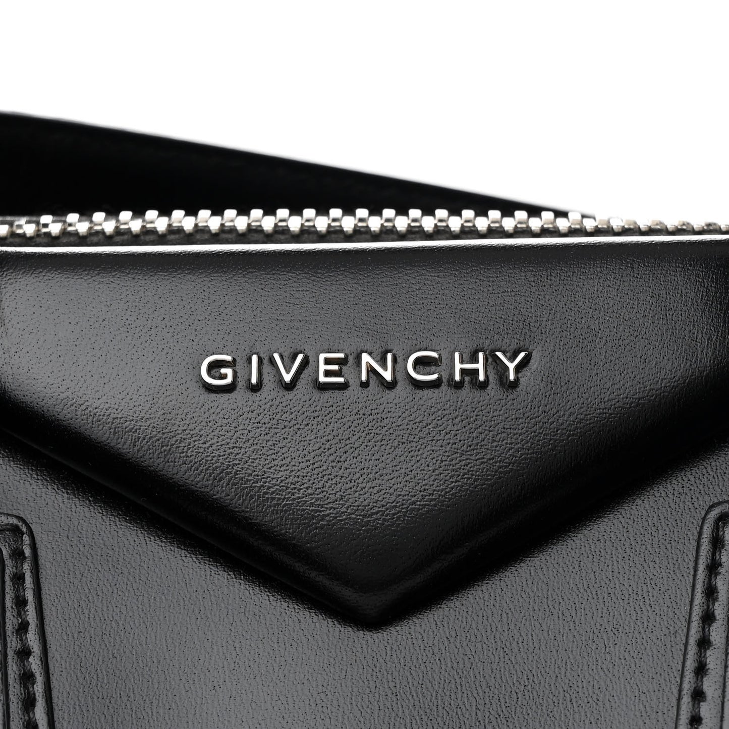 Shiny Lord Calfskin Small Antigona Black