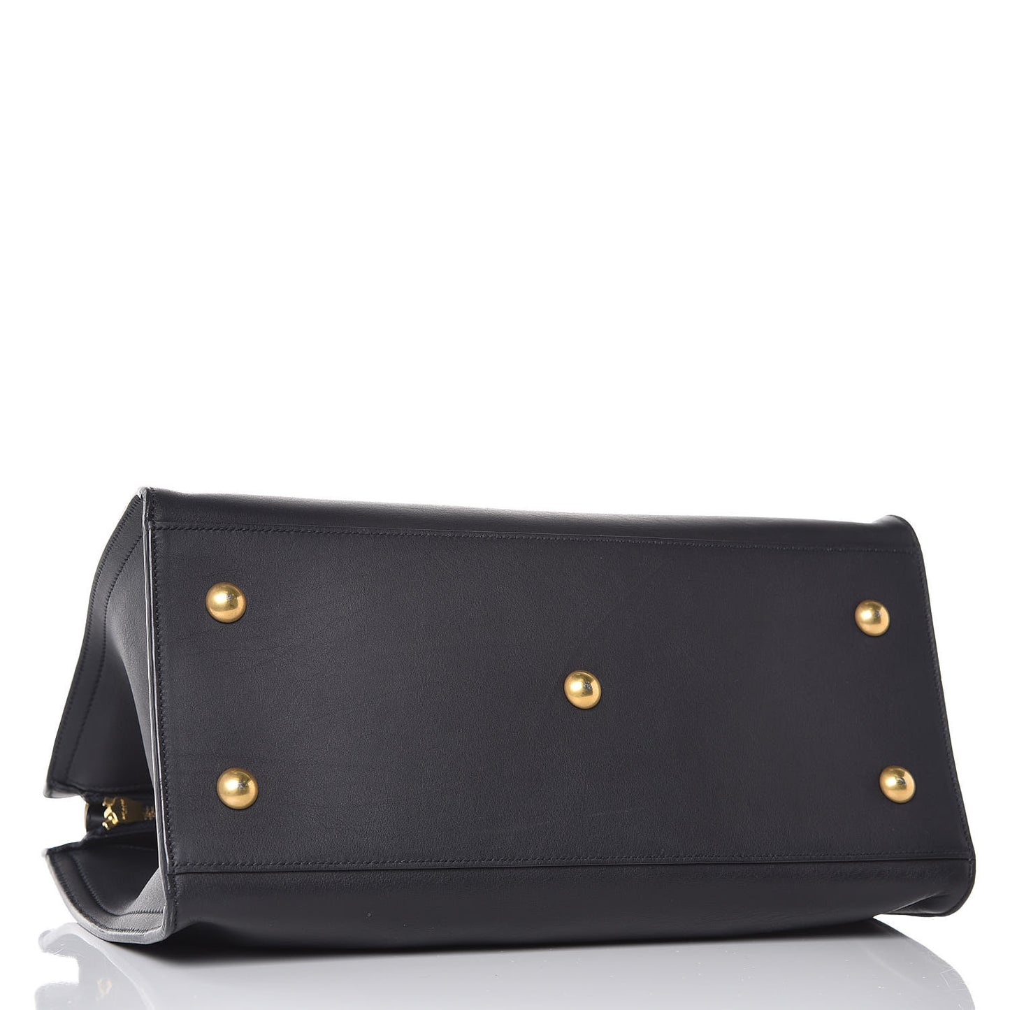 Calfskin Small Classic Y Cabas Navy Blue