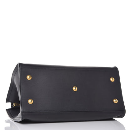 Saint Laurent Calfskin Small Classic Y Cabas Navy Blue 4 of 20